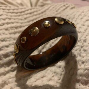 Dolce & Gabbana Vintage Studded Resin Bangle Bracelet